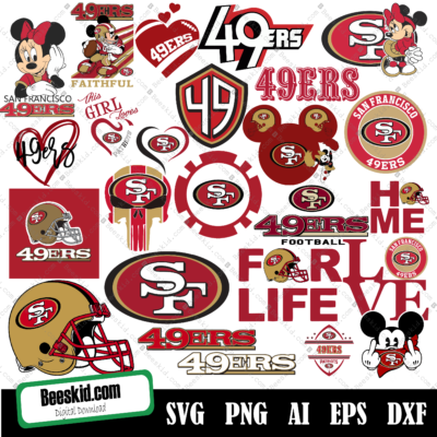 San Francisco 49ers Svg, NFL Svg, San Francisco Bundle Svg, Football Svg, NFL Svg, Love Svg