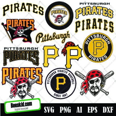 Pittsburgh Pirates Svg, Pittsburgh Pirates Cut Files, Svg Files, Baseball Clipart, Cricut Pittsburgh Pirates Cutting Files, Baseball Dxf, Clipart, Instant Download