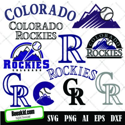 Colorado Rockies Svg, Colorado Rockies Cut Files, Svg Files, Baseball Clipart, Cricut Colorado Rockies, Cutting Files, Baseball Dxf, Clipart, Instant Download