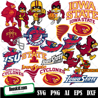 Iowa State Cyclones Logo Svg, Png, Jpg, Ncaa Iowa State Cyclones Logo Vector, Football Vector, Svg Files