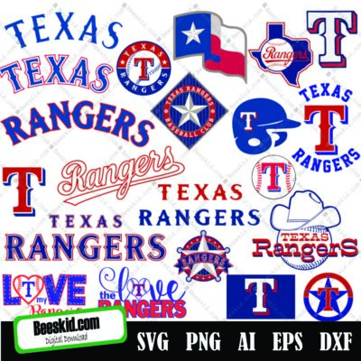 Texas Rangers Svg, Texas Rangers Cut Files, Svg Files, Baseball Clipart, Cricut Texas Rangers, Cutting Files, Baseball Dxf, Clipart, Instant Download