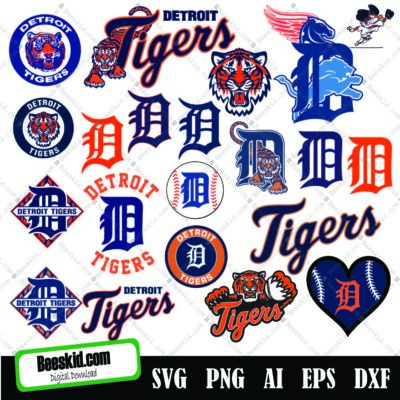 Detroit Tigers Svg, Detroit Tigers Cut Files, Svg Files, Baseball Clipart, Cricut Detroit Tigers Cutting Files, Baseball Dxf, Clipart, Instant Download