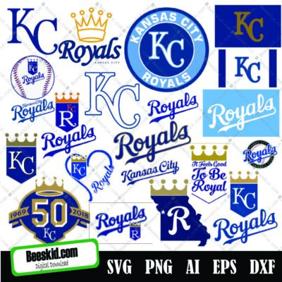 Kansas City Royals Svg, Kansas City Royals Cut Files, Svg Files, Baseball Clipart, Cricut Kansas City Royals Cutting Files, Baseball Dxf, Clipart, Instant Download