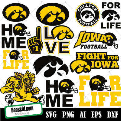 Iowa Hawkeyes Svg, Ncaa Bundle Svg, Football Team Logo Svg, Football Bundle Svg, Iowa Hawkeyes Ncaa Svg, Png, Eps, Dxf