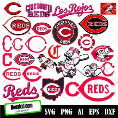 Cincinnati Reds Logo Mlb Football Svg, Cut File For Cricut, Files Clip Art, Digital Files Vector, Eps, Ai, Dxf, Png