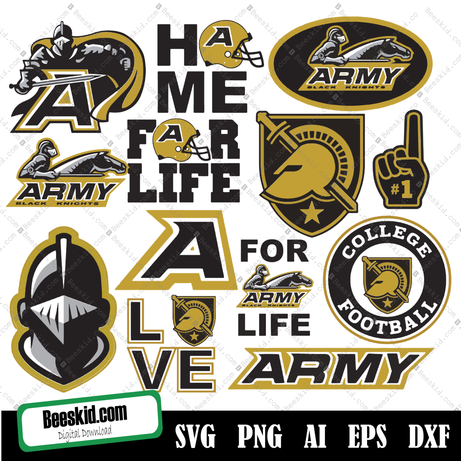 Army Black Knights Football Svg Bundle, Sport Svg, Army Black Knights ...