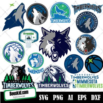 Minnesota Timberwolves Svg, Svg File For Cricut, Layered Svg, Clipart, Cut File, Png, Cutting File, Silhouette