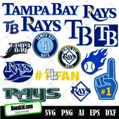 Tampa Bay Rays Svg, Tampa Bay Rays Cut Files, Svg Files, Baseball Clipart, Cricut Tampa Bay Rays Cutting Files, Baseball Dxf, Clipart, Instant Download