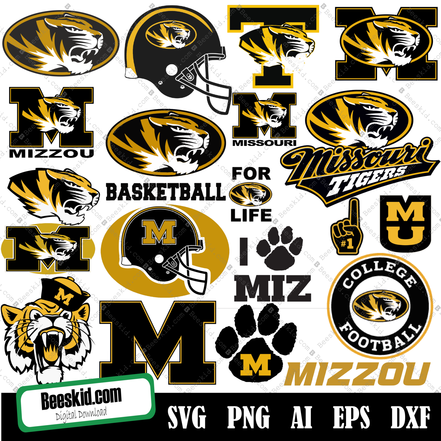 Mizzou Tigers, Ncaa Bundle Svg, Ncaa Logo Svg, Png, Dxf, Football Svg ...