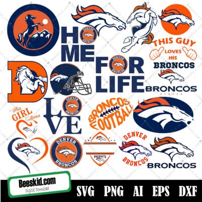 Denver Broncos Bundle Svg, Broncos Svg, Denver Broncos Svg For Cricut, Denver Broncos Logo Svg, Denver Broncos Cut, NFL Svg