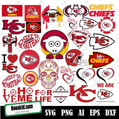 Kansas City Chiefs Svg Bundle, Chiefs Logo Svg, NFL Svg, Football Svg, American Football, Chiefs Betty Boop, Chiefs Craft, Chiefs Diy