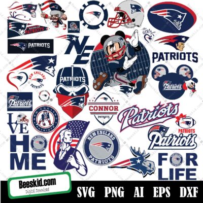 Designs New England Patriots Svg Bundle, Sport Svg, New England Patriots, Patriots Svg, Patriots Logo Svg, Love Patriots Svg