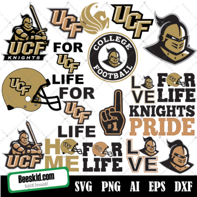 UCF Knights football, Ncaa Bundle Svg, Ncaa Logo Svg, Png, Dxf, Football Svg, Png, Dxf, Football Bundle Svg