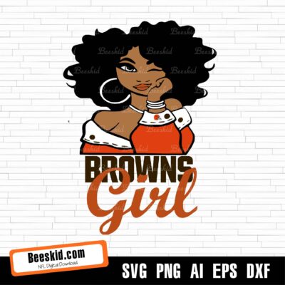 Browns Girl Svg, Browns Logo Svg,Nfl Girls Svg,Football Svg