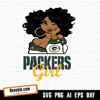 Green Bay Packers Girl Svg, Nfl Svg, Cricut File, Svg, Football Svg