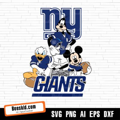 New York Giants Mickey NFL Svg, Sport Svg, New York Giants Svg