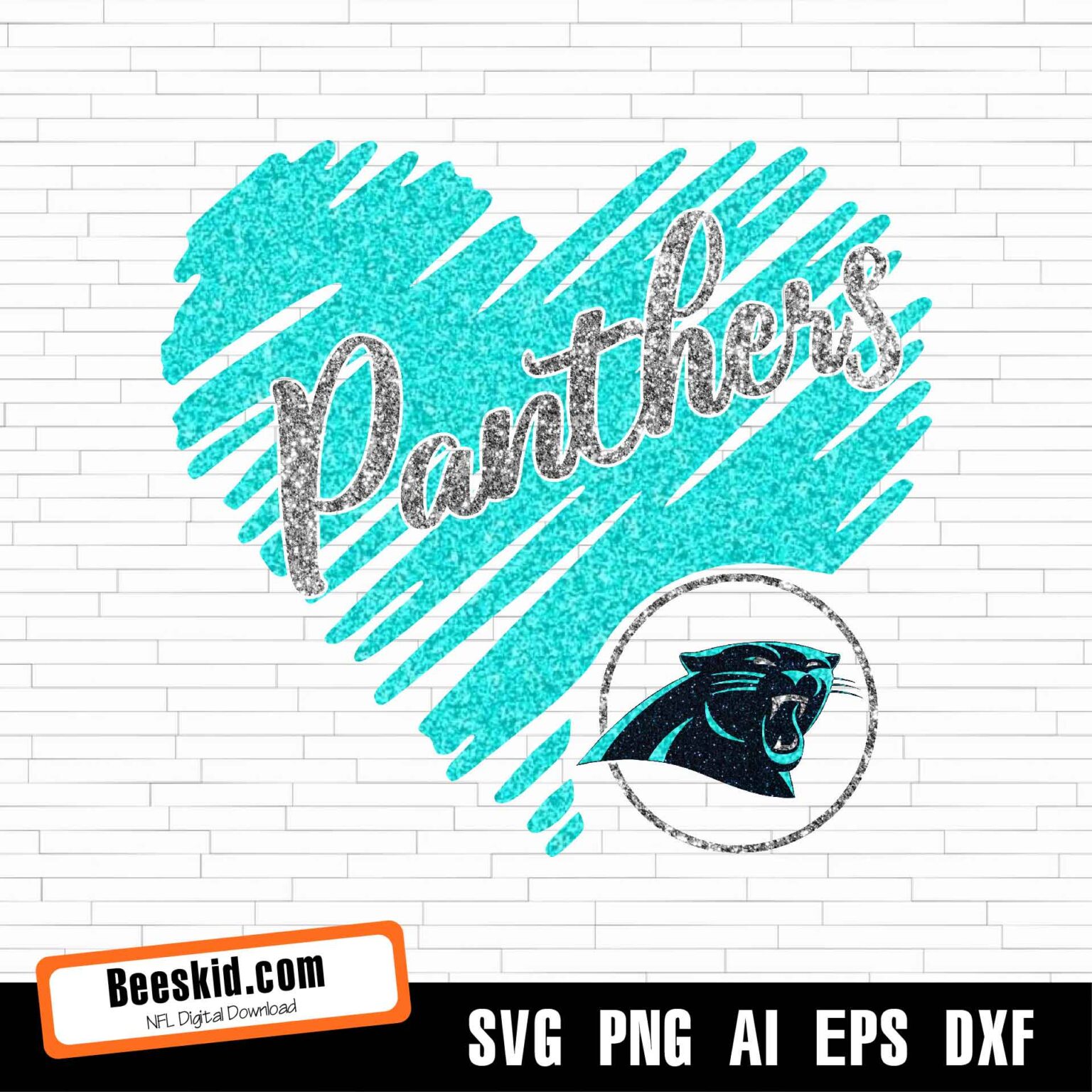 Panthers Heart Svg, Carolina Panthers Png, Carolina Panthers Svg For ...