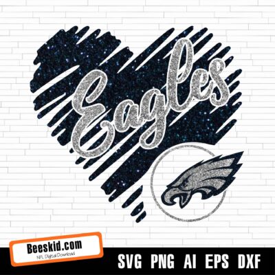 Eagles Heart Svg, Philadelphia Eagles Png, Philadelphia Eagles Svg For Cricut, Philadelphia Eagles Logo Svg, Philadelphia Eagles Cut File file