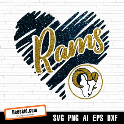 Rams Heart Svg, New Los Angeles Rams Png, Los Angeles Rams Svg For Cricut, Los Angeles Rams Logo Svg, Los Angeles Rams Cut File
