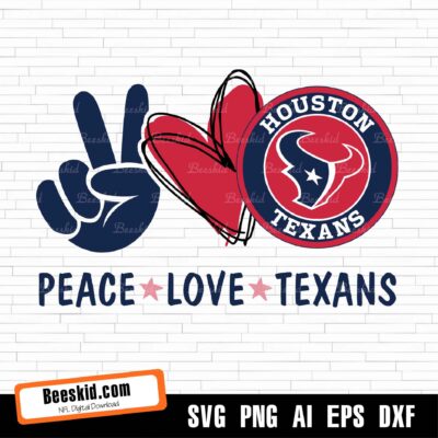 Peace Love Houston Texans Svg, Sport Svg, Football Svg, Football Teams Svg, Nfl Svg, Houston Texans Svg, Texans Football Team, Texans Svg