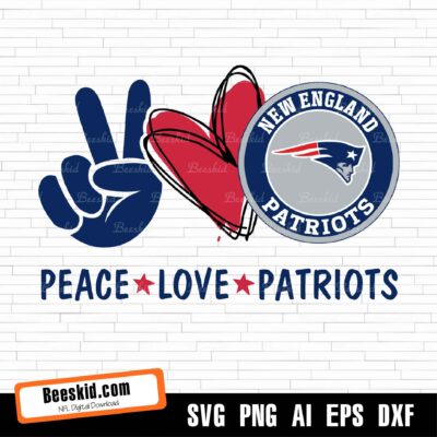 Peace Love New England Patriots Svg, New England Patriots Svg, Patriots Svg, Football Svg, Football Teams Svg, Nfl Logo Svg, Nfl Svg