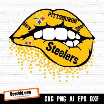 Pittsburgh Steelers Lips Svg Png, Pittsburgh Steelers Svg For Cricut,Pittsburgh Steelers Svg Cuf File, Cut File, Pdf, Dxf, Layered Svg Nfl