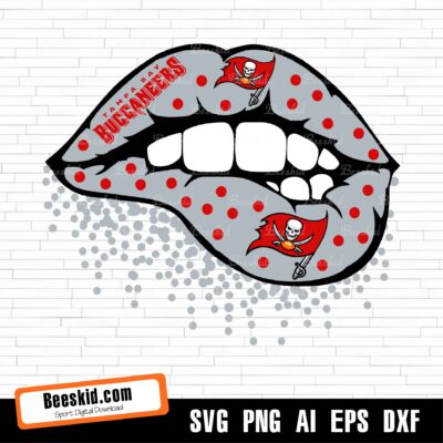 Tampa Bay Buccaneers Svg Png, Tampa Bay Buccaneers Lips Svg For Cricut, Tampa Bay Svg Cuf File, Cut File, Eps, Pdf, Dxf, Layered Svg Nfl