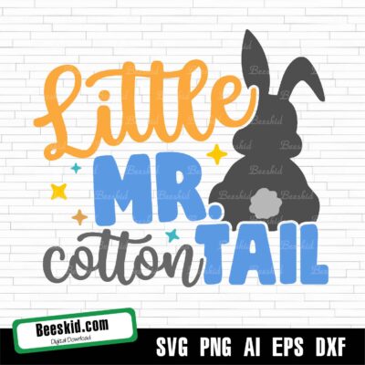 Little Mr Cotton Tail Svg
