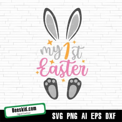 My First Easter Girl Svg