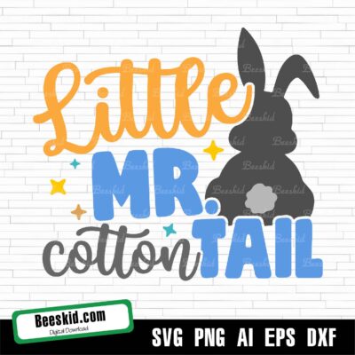 Little Mr Cotton Tail Svg