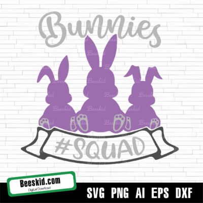 Bunnies Squad Svg