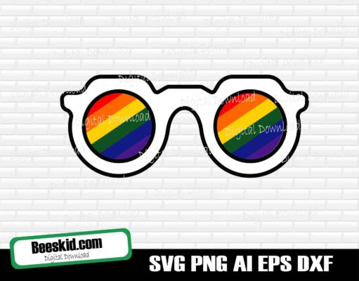 Sunglasses with LGBT Transgender Flag
