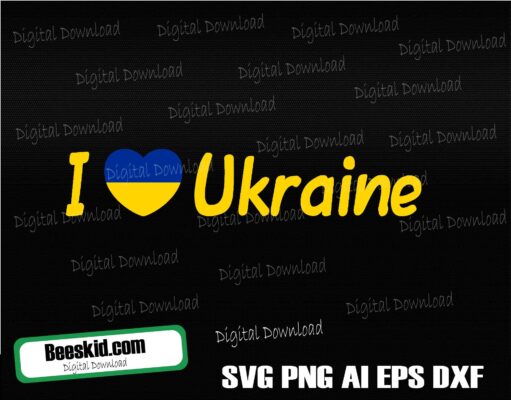 I Love Ukraine Svg, Love Ukraine Svg, Ukraine Svg, Ukraine Design