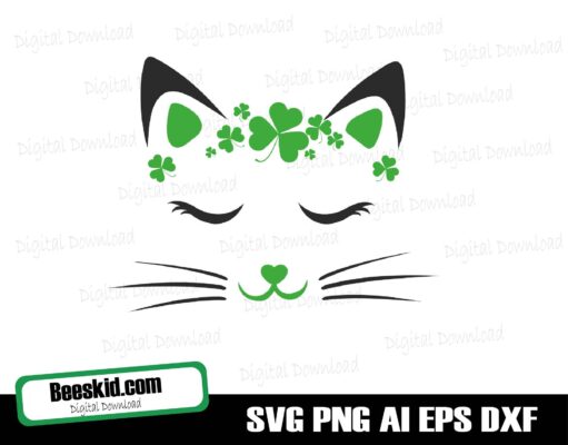 St. Patrick's Day Svg Cut File, Cat svg,  St Patrick's Day svg