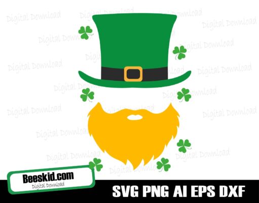 St. Patrick's Day Svg Cut File, St Patrick's Day Design, Shamrock Gnome SVG,  St Patrick's Day svg