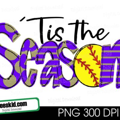 Bulldogs softball purple glitter sublimation digital PNG download