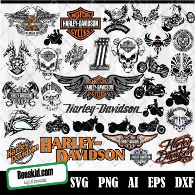 Harley Davidson Svg Bundle, Harley Davidson Svg, Motorcycle Svg, Motobike Svg, Motors Brand Svg, Motors Logos Svg, Brand Logos Svg