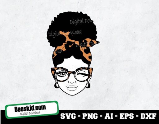 Afro Bun Black Woman Svg, Sublimation, Clip Art, Instant Download Svg Png Jpg