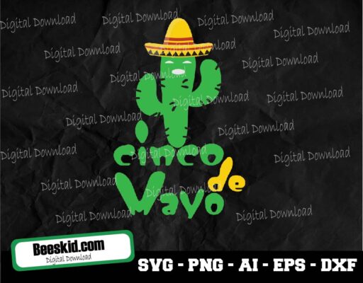 Cactus Svg, Cinco De Mayo Svg, Cinco De Mayo Svg, Dxf, Eps, Png, Fiesta Sayings Cut Files, Mexico Svg, Cactus Clipart, Kids Svg, Silhouette Cricut