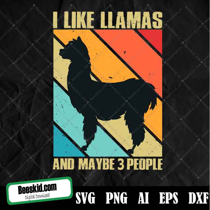 10 files No Drama Llama Llama SVG & PNG Bundle Instant Download