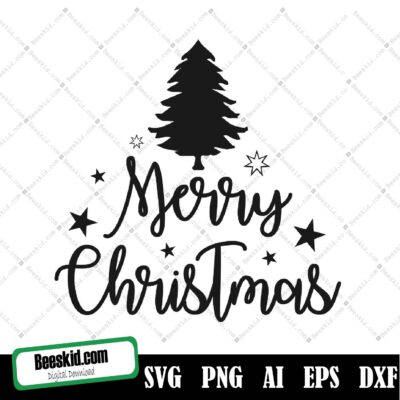 Merry Christmas Saying Svg, Christmas Svg, Merry Christmas Svg, Christmas Clip Art, Christmas Cut Files, Cricut, Silhouette Cut File