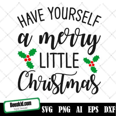 Christmas Svg, Merry Christmas Svg, Merry Christmas Saying Svg, Christmas Clip Art, Christmas Cut Files, Cricut, Silhouette Cut File