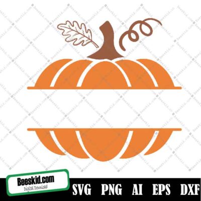 Pumpkin Svg, Pumpkin Clipart, Pumpkin Monogram Frame Svg ,Sayings ,Silhouette Cameo, Cricut, Cutting Files , Fall Svg , Pumpkin Cut File Dxf