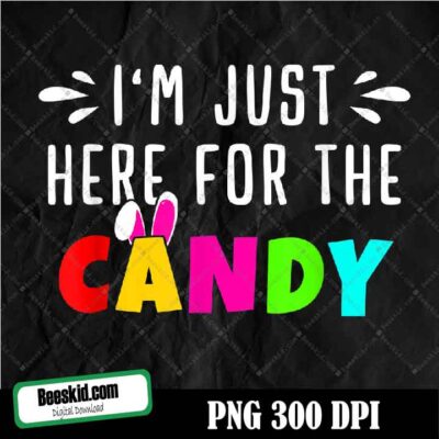 Just here for Candy! Easter Egg Bunny png