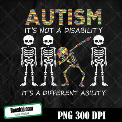 Autism awareness png, autism is a different ability png design, autism acceptance month png, gift kid boy autism png, autism pride png