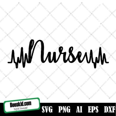 Nurse Life Svg Design, Instant Download Graphic For Shirts Decals Vinyl, Nursing Cut Files, Silhouette Cricut, Nurse Life Clipart