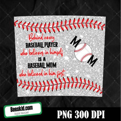 MOM Behind Every Baseball Player png, Printable Png | Instant Download | Cricut and Silhouette | Baseball Mom