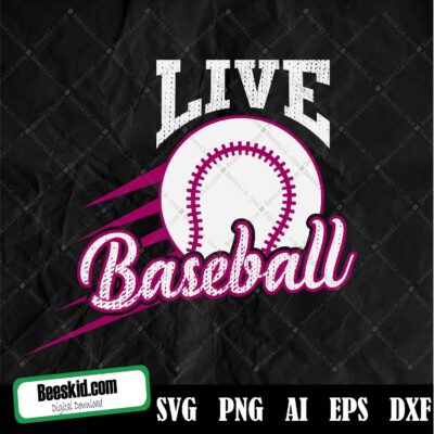 Live Baseball svg, Live Love Baseball, Baseball SVG, baseball season, Jpg Dxf Png, Digital Files, Silhouette Files, Cricut Files