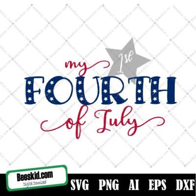My First 4th of July Stars, America SVG Bundle, Independence Day svg, Memorial Day Svg, Independence Day Svg, USA Svg, Patriotic Svg,