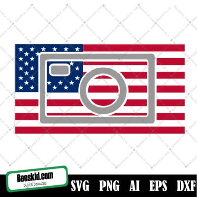 Camera USA Flag 4th of July, America SVG Bundle, Independence Day svg, Memorial Day Svg, Independence Day Svg, USA Svg, Patriotic Svg,